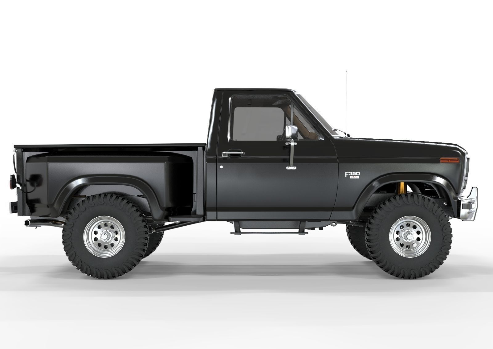 Generic F150 1986 Flared Side  3D model_2