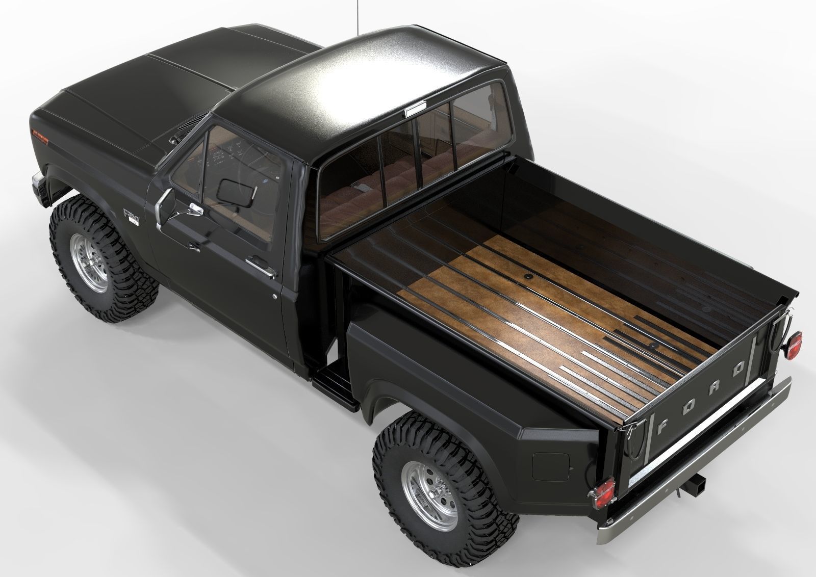 Generic F150 1986 Flared Side  3D model_5