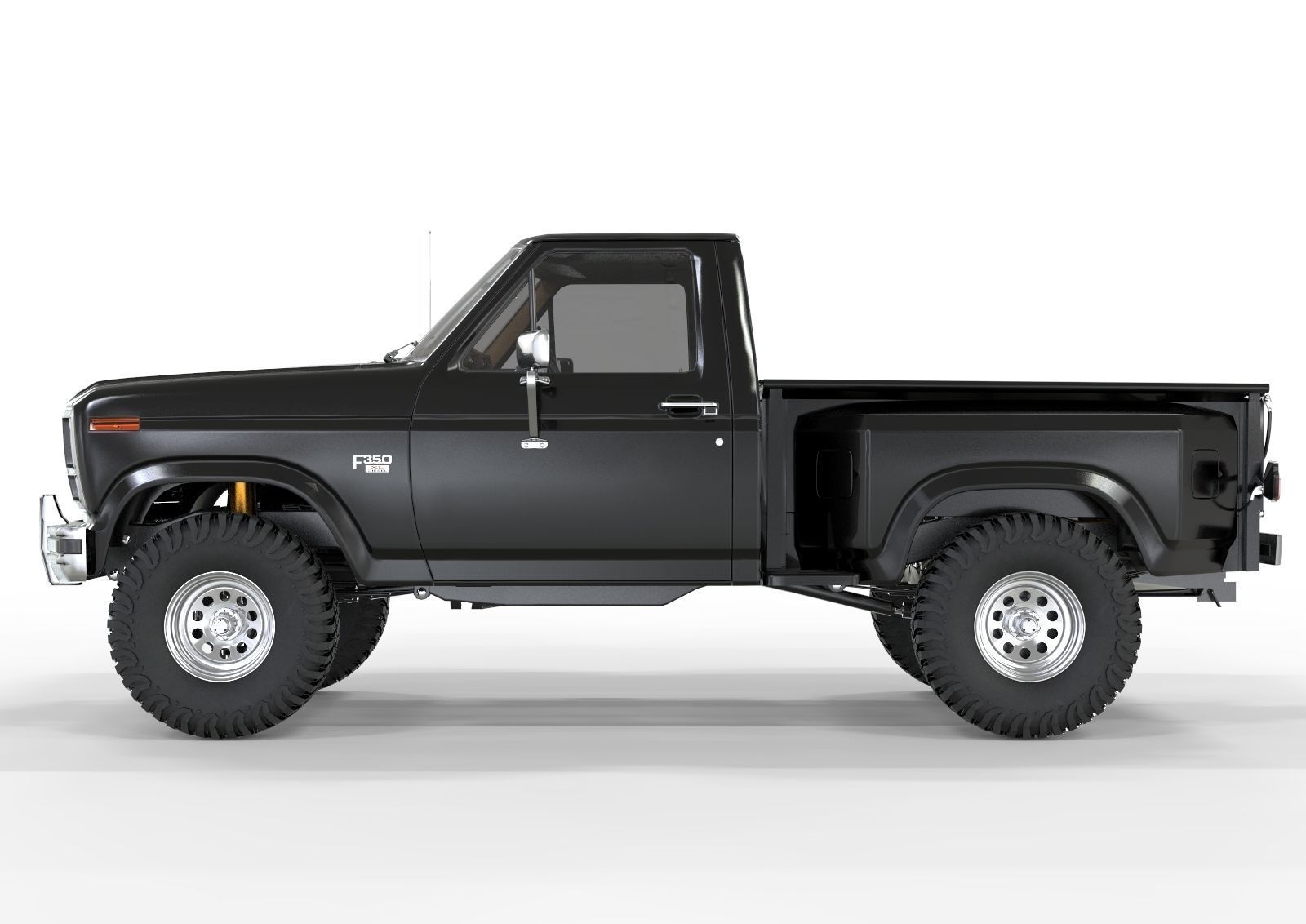 Generic F150 1986 Flared Side  3D model_1