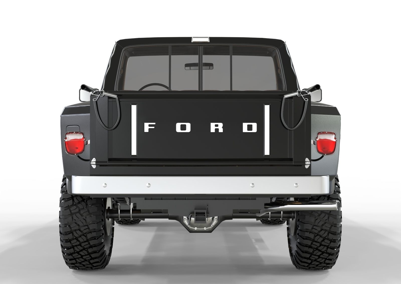 Generic F150 1986 Flared Side  3D model_3