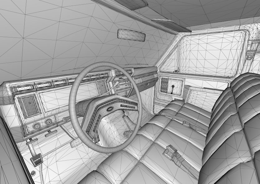 Generic F150 1986 Flared Side  3D model_8