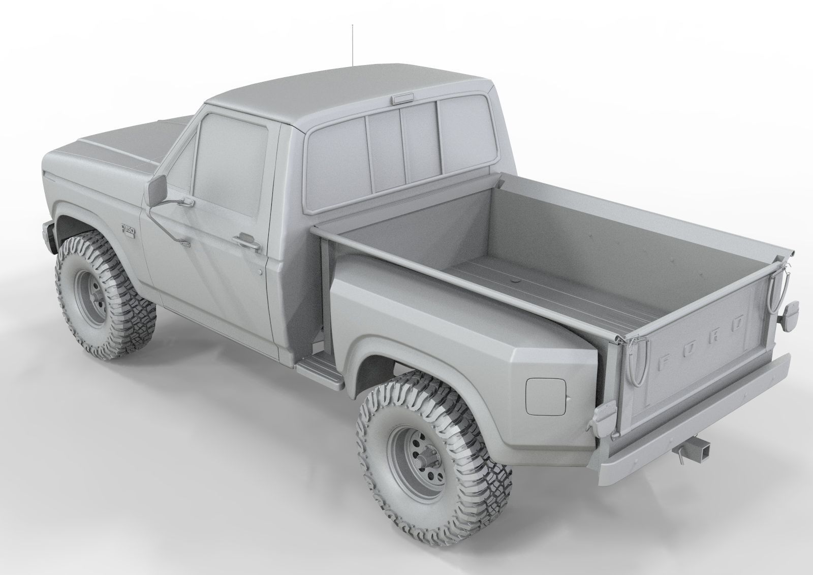 Generic F150 1986 Flared Side  3D model_17