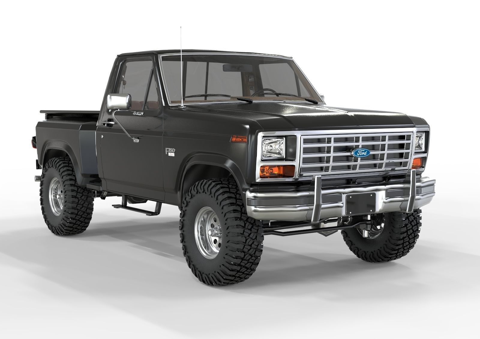 Generic F150 1986 Flared Side  3D model_6