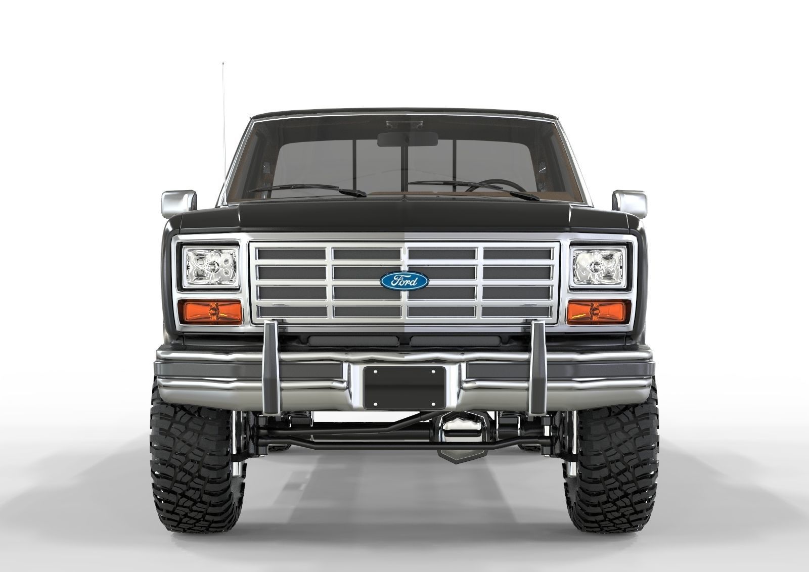 Generic F150 1986 Flared Side  3D model_4