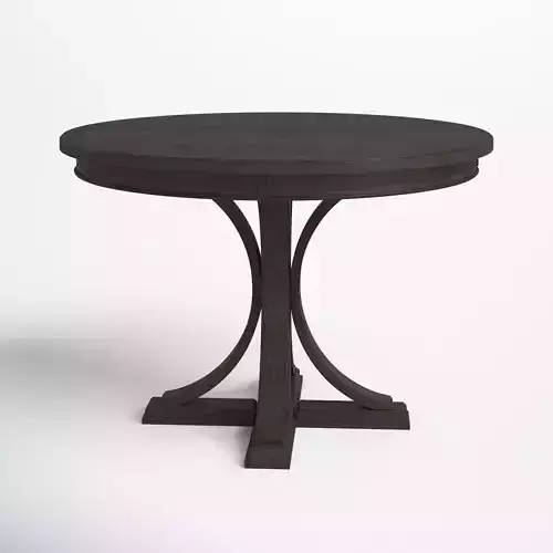 Round Wood Pedestal Dining Table