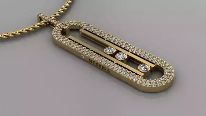 mesika necklace messik 3D print model
