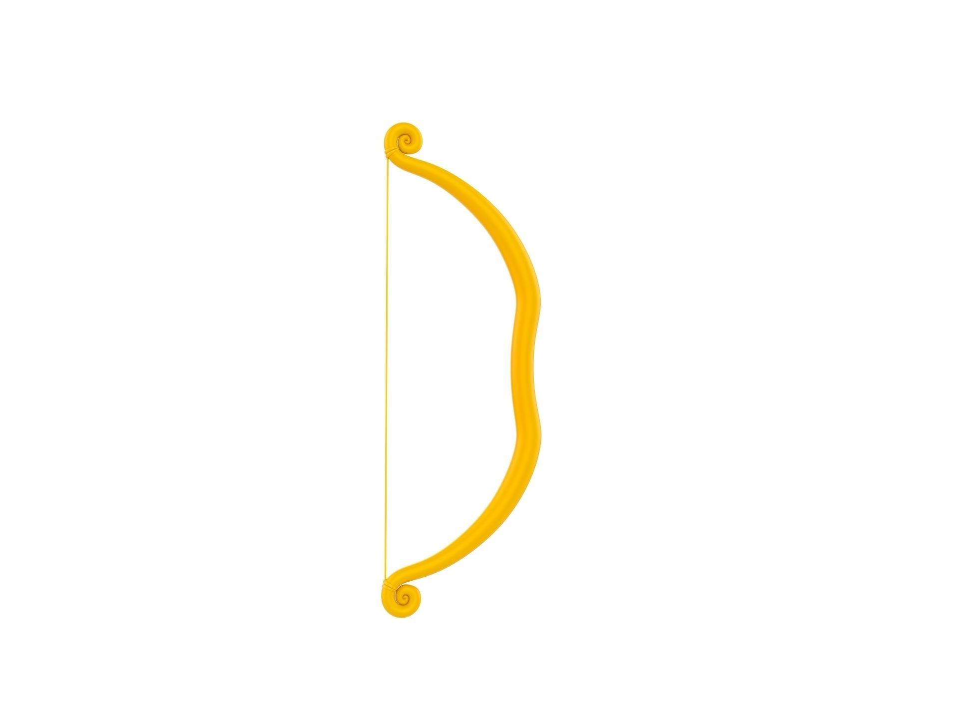 Golden Bow 3D model_3