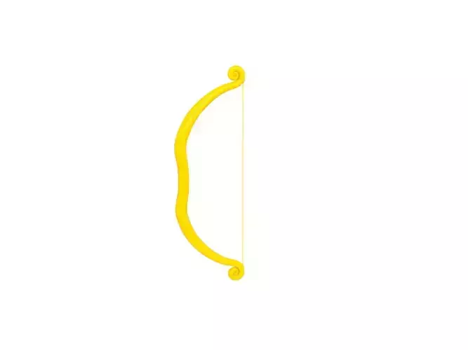 Golden Bow 3D model