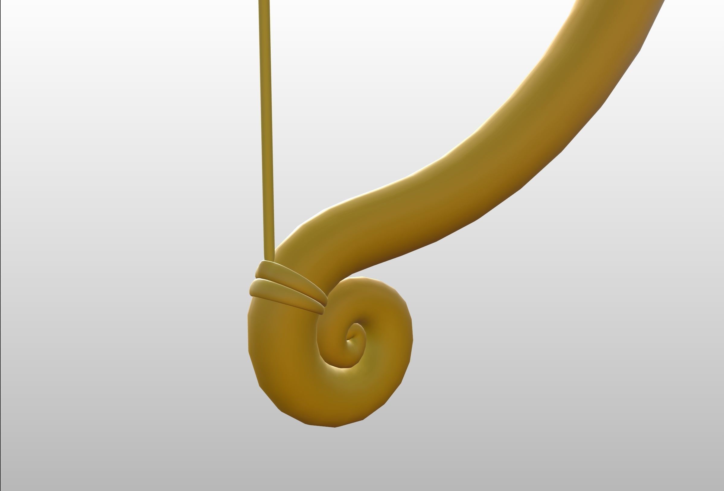 Golden Bow 3D model_20
