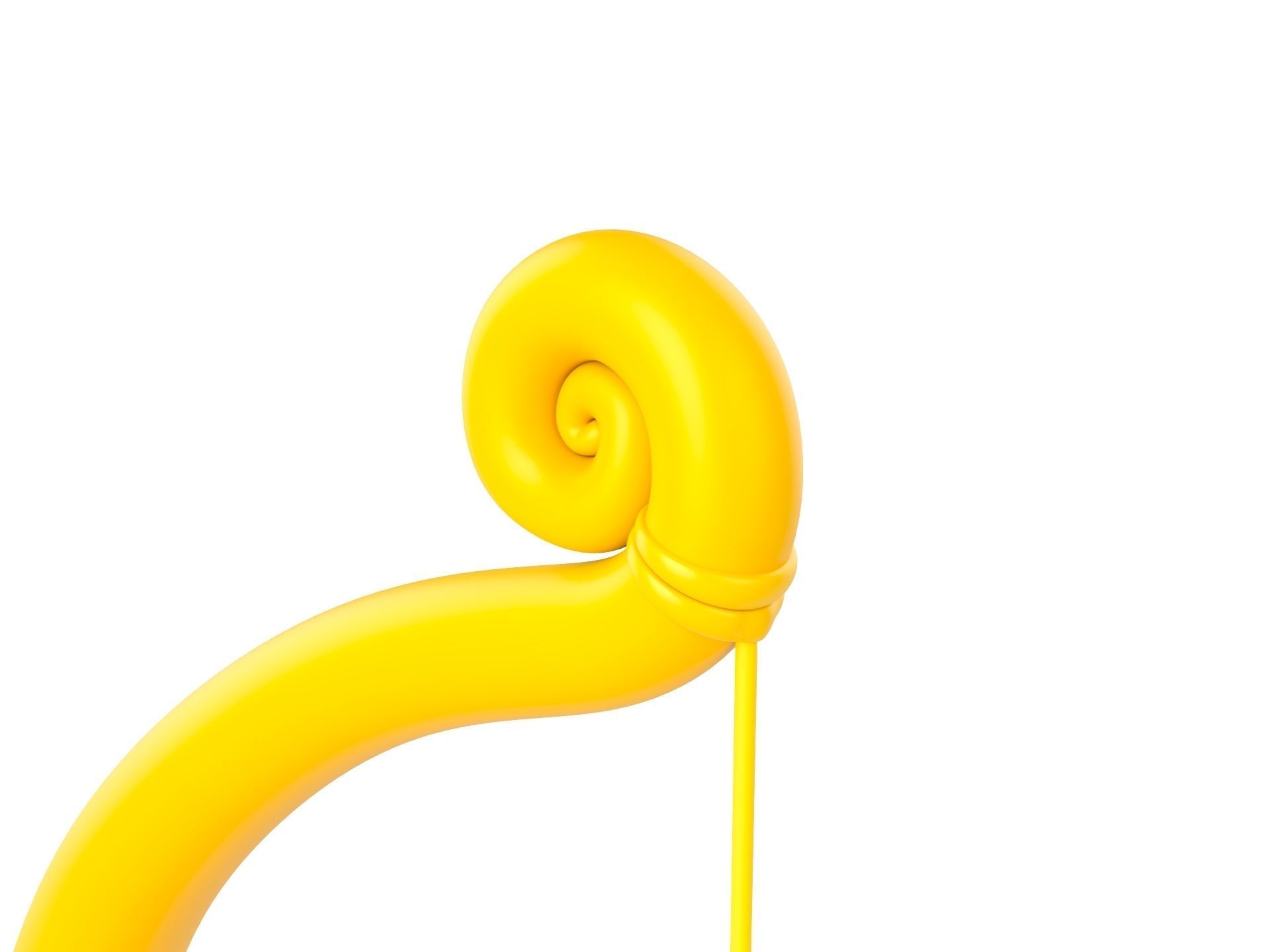 Golden Bow 3D model_9