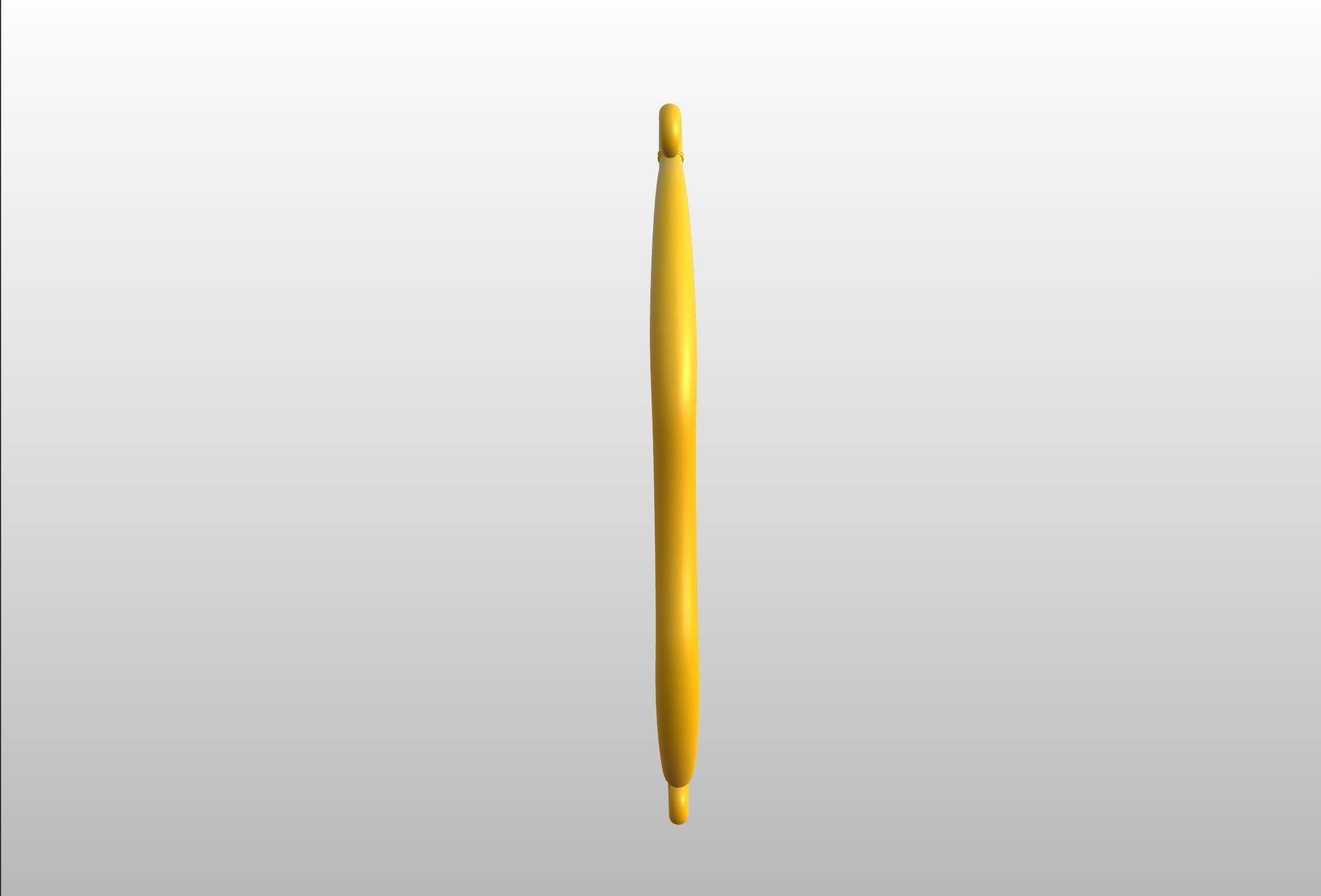 Golden Bow 3D model_12