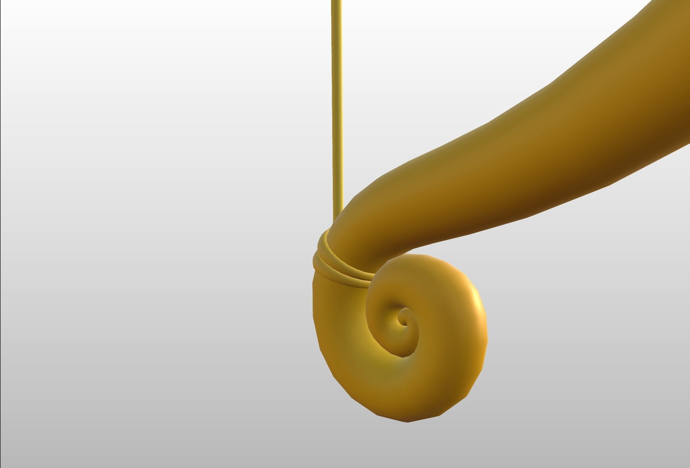 Golden Bow 3D model_19