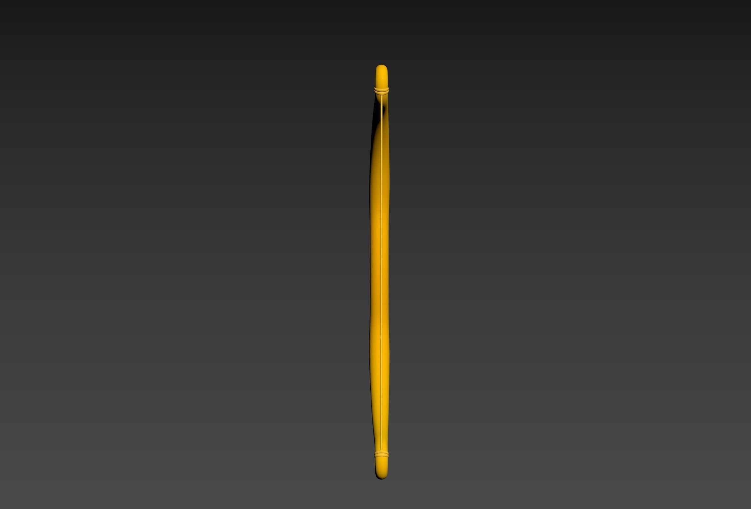 Golden Bow 3D model_25