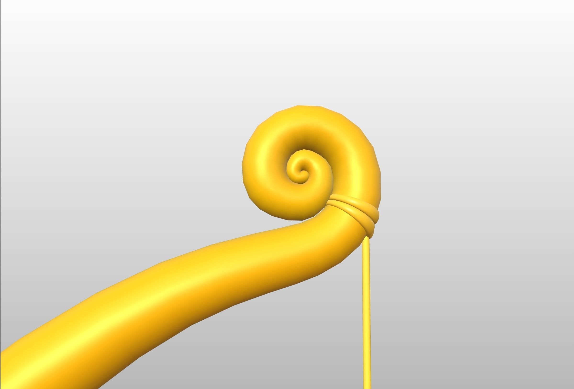 Golden Bow 3D model_21