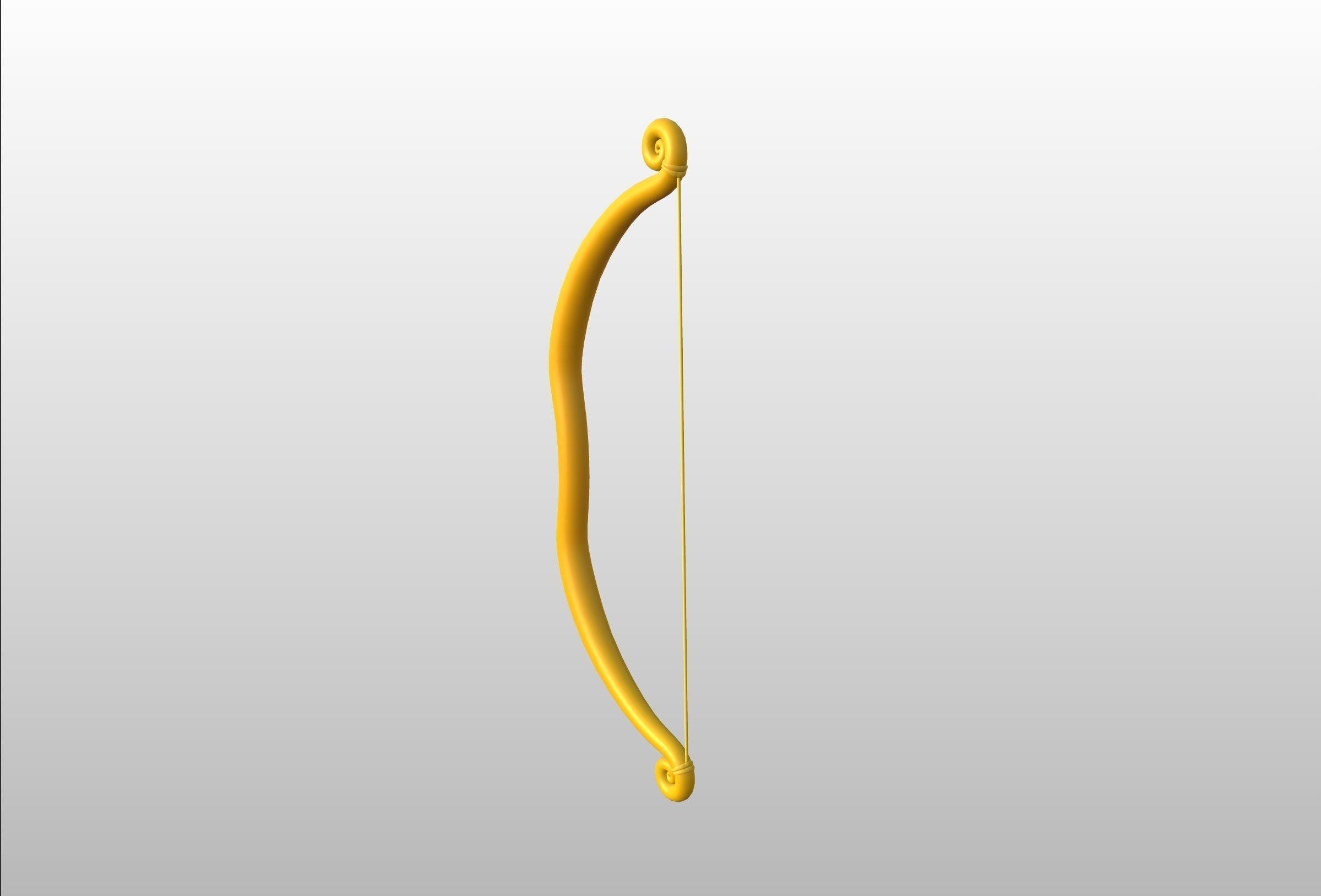 Golden Bow 3D model_14