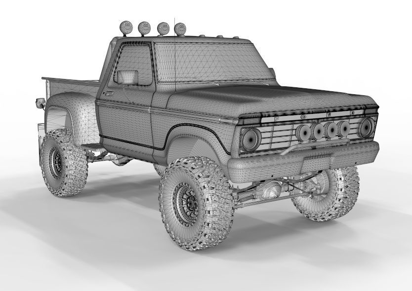 Generic F150 Flare Side Off Road 1974  3D model_7