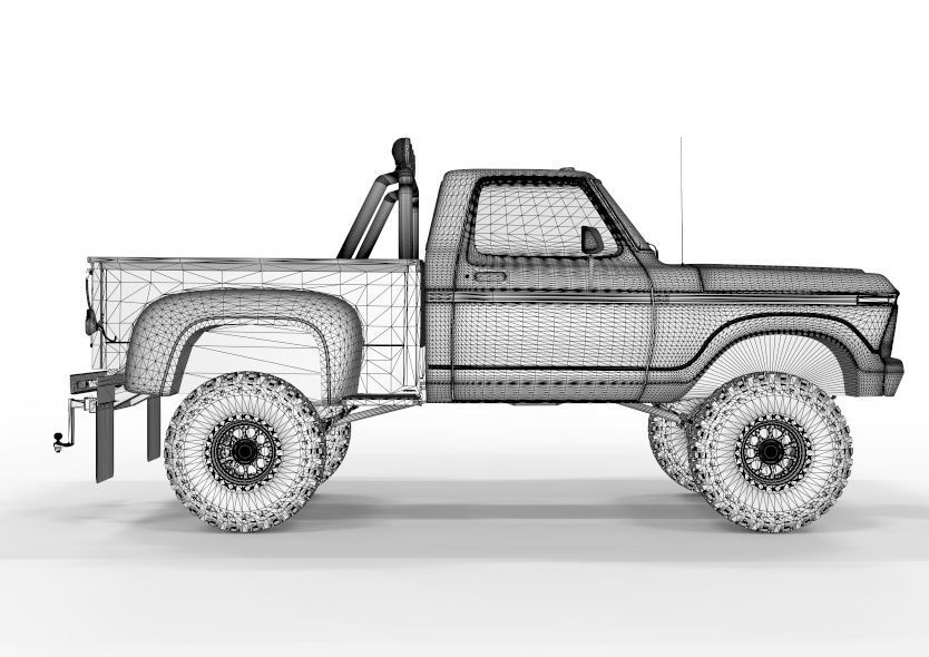 Generic F150 Flare Side Off Road 1974  3D model_12