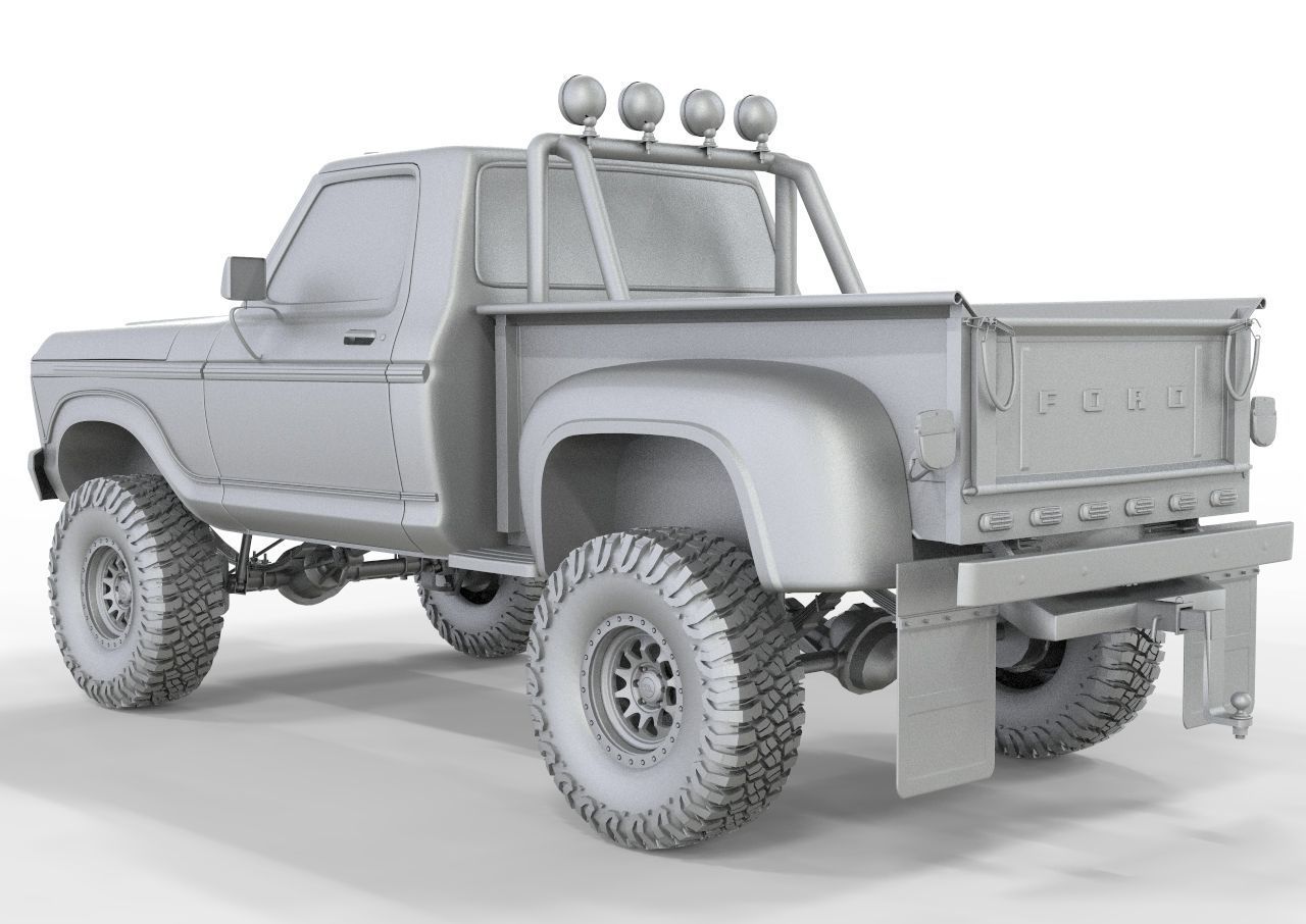 Generic F150 Flare Side Off Road 1974  3D model_15