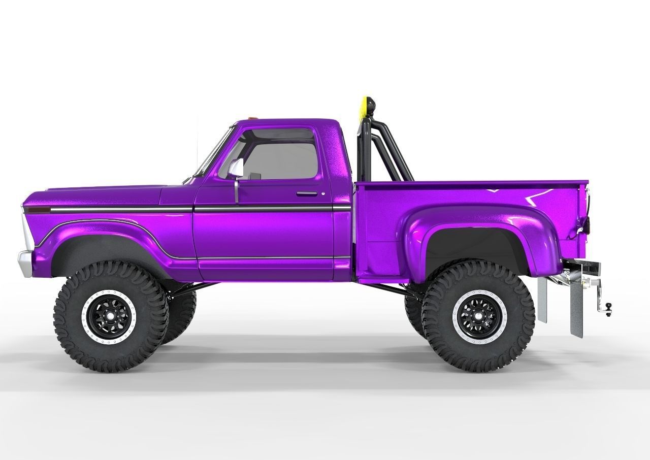 Generic F150 Flare Side Off Road 1974  3D model_1