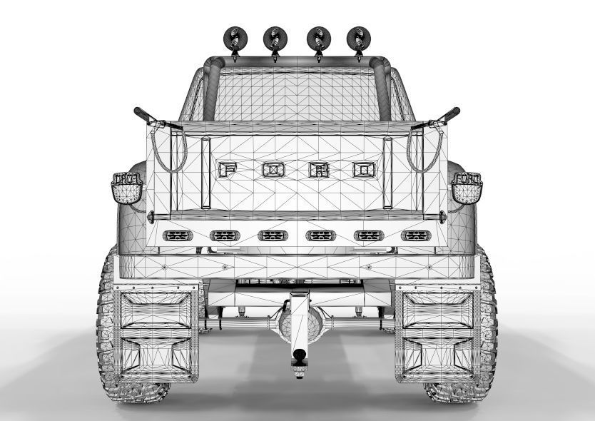 Generic F150 Flare Side Off Road 1974  3D model_10