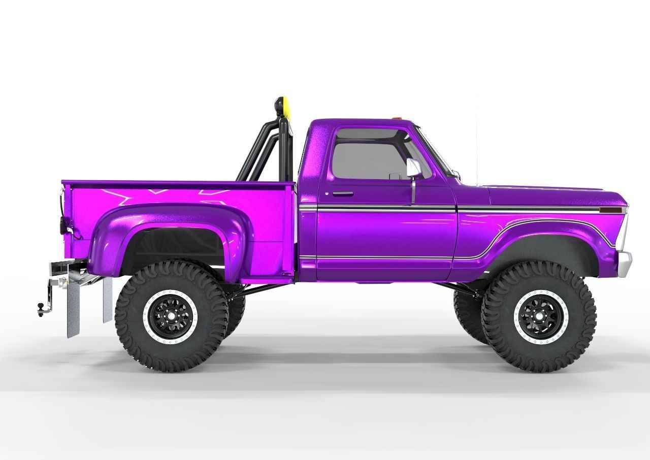 Generic F150 Flare Side Off Road 1974  3D model_2