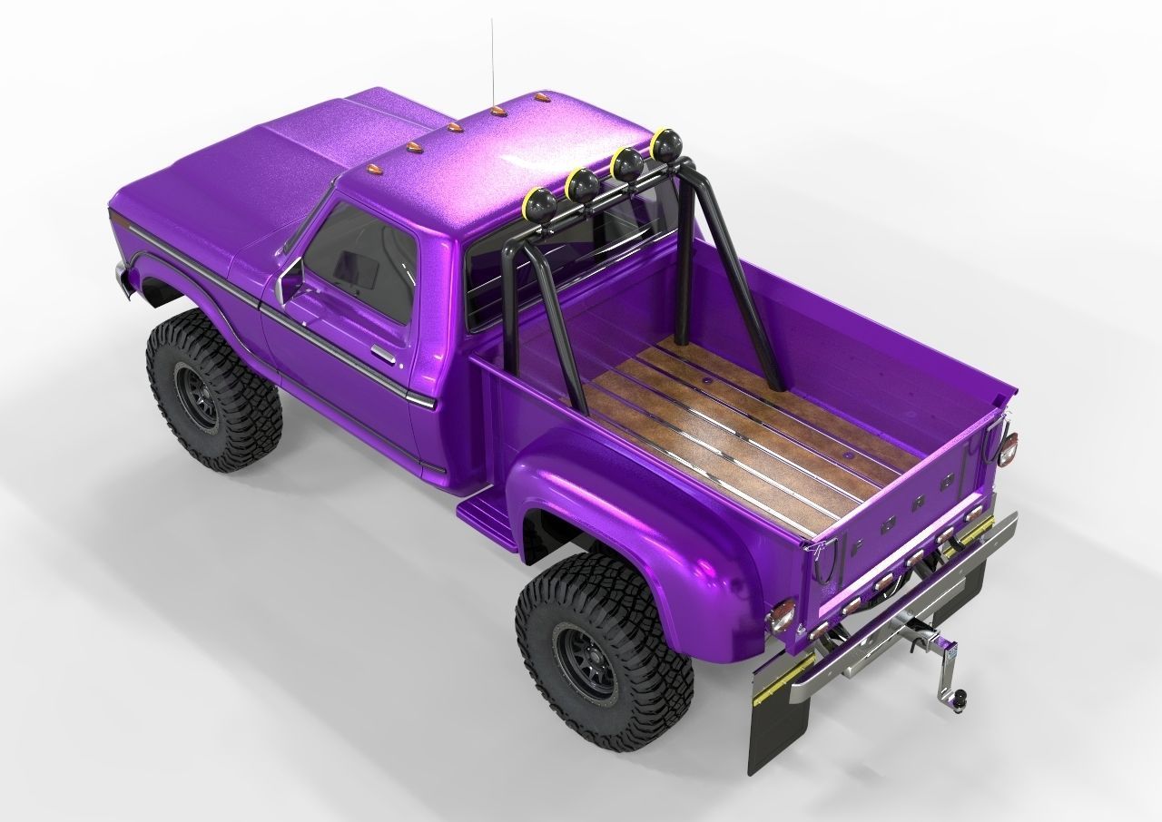 Generic F150 Flare Side Off Road 1974  3D model_5