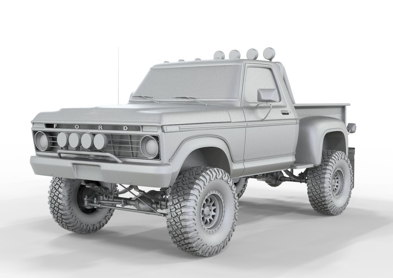 Generic F150 Flare Side Off Road 1974  3D model_14
