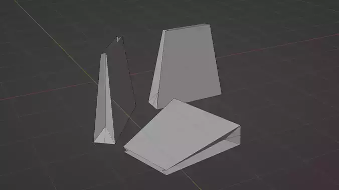 disposable hand bags 3d model