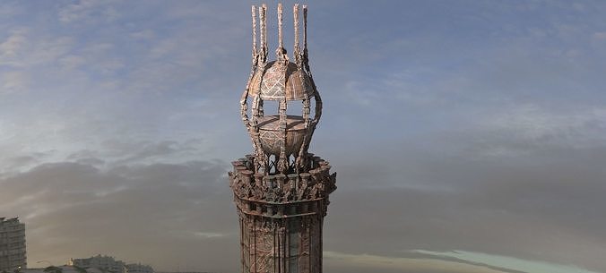 Basra genies tower  3D model