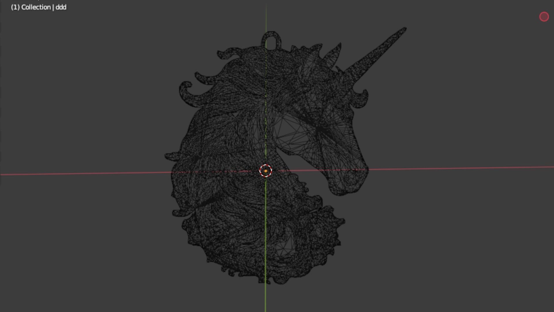 Unicorn Pendant-01 3D print model_7