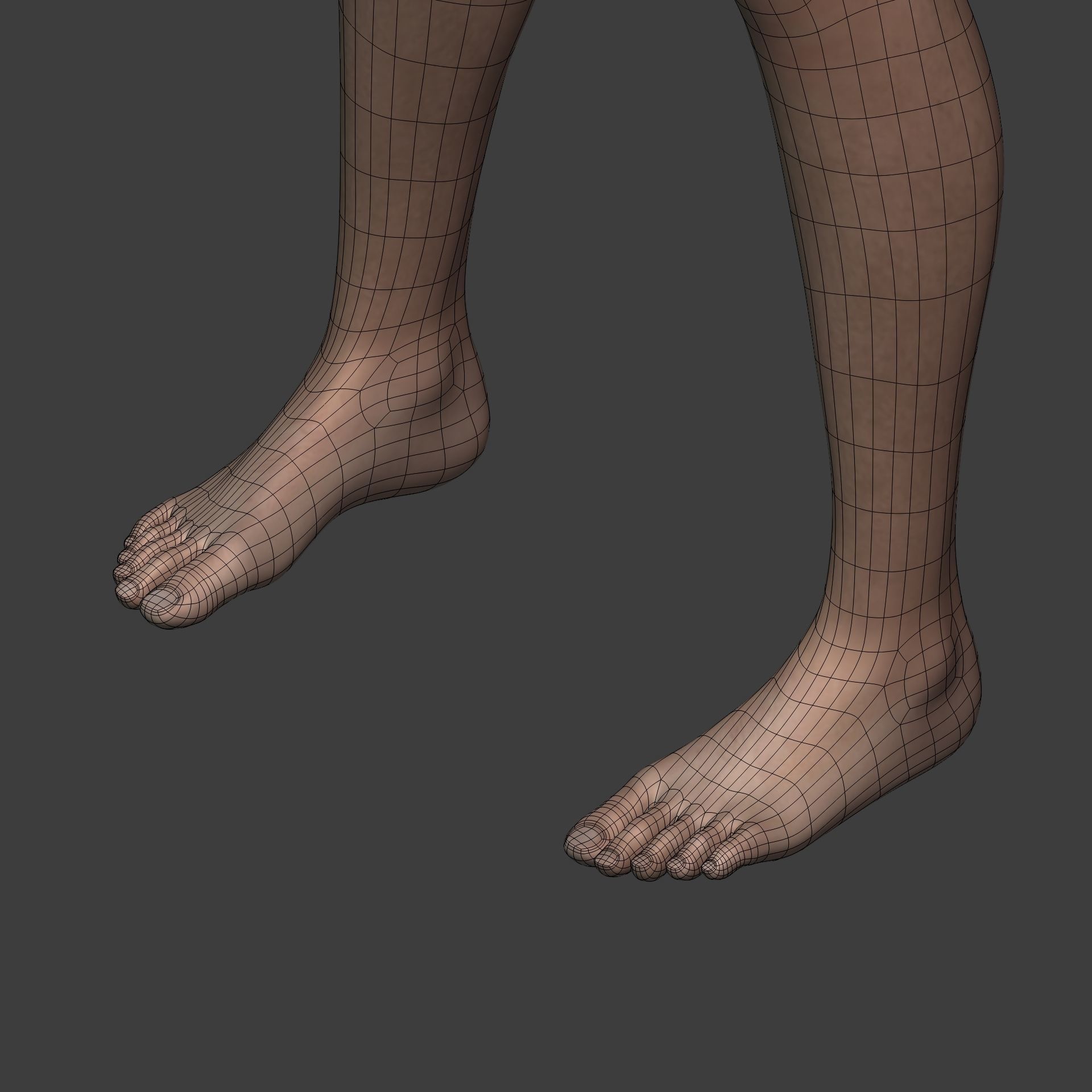 Surfer - Swimmer With High Quality IK-FK Rig Low-poly 3D model_15