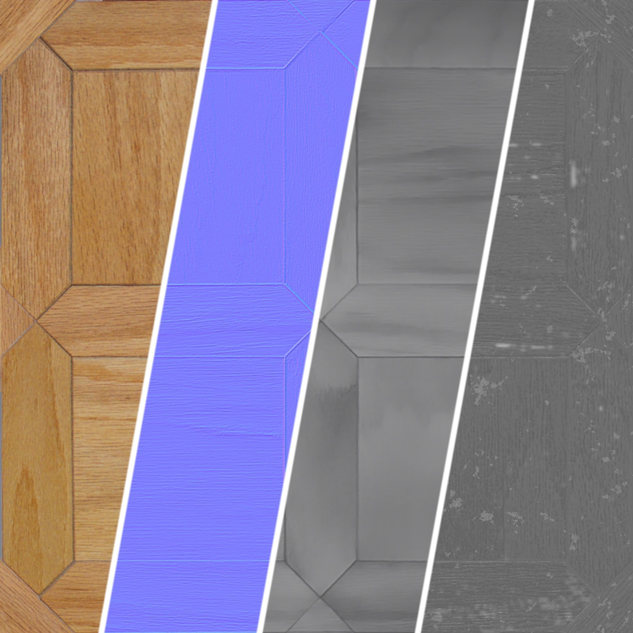 Parquet Materials 43- Sbsar Seamless PBR 4k Texture_3