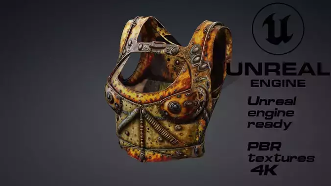 scavengers female top PBR 4k Low-poly 3D model