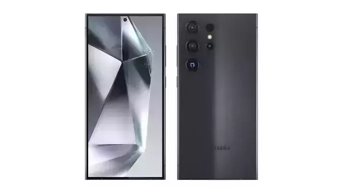 Samsung Galaxy S24 Ultra Titanium Black 3D model