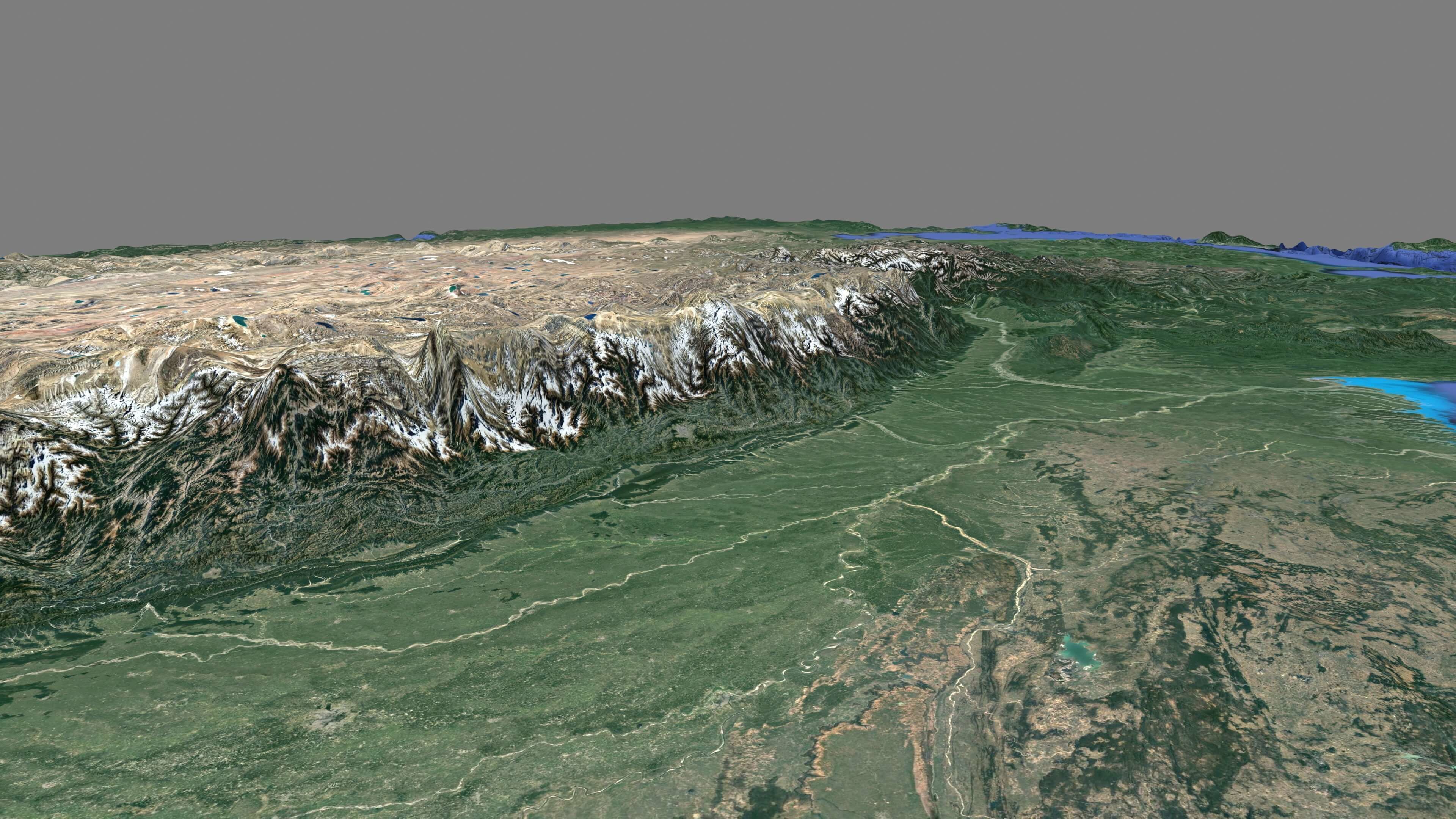China map Low-poly 3D model_3