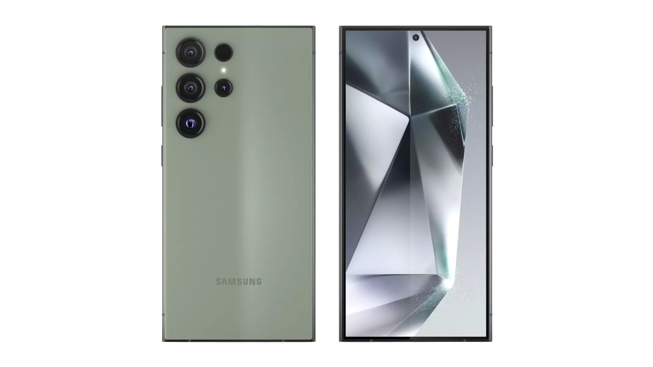 Samsung Galaxy S24 Ultra Titanium Green 3D model