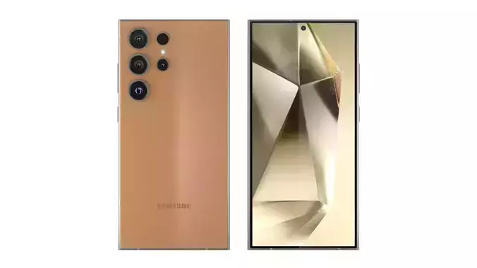 Samsung Galaxy S24 Ultra Titanium Orange 3D model