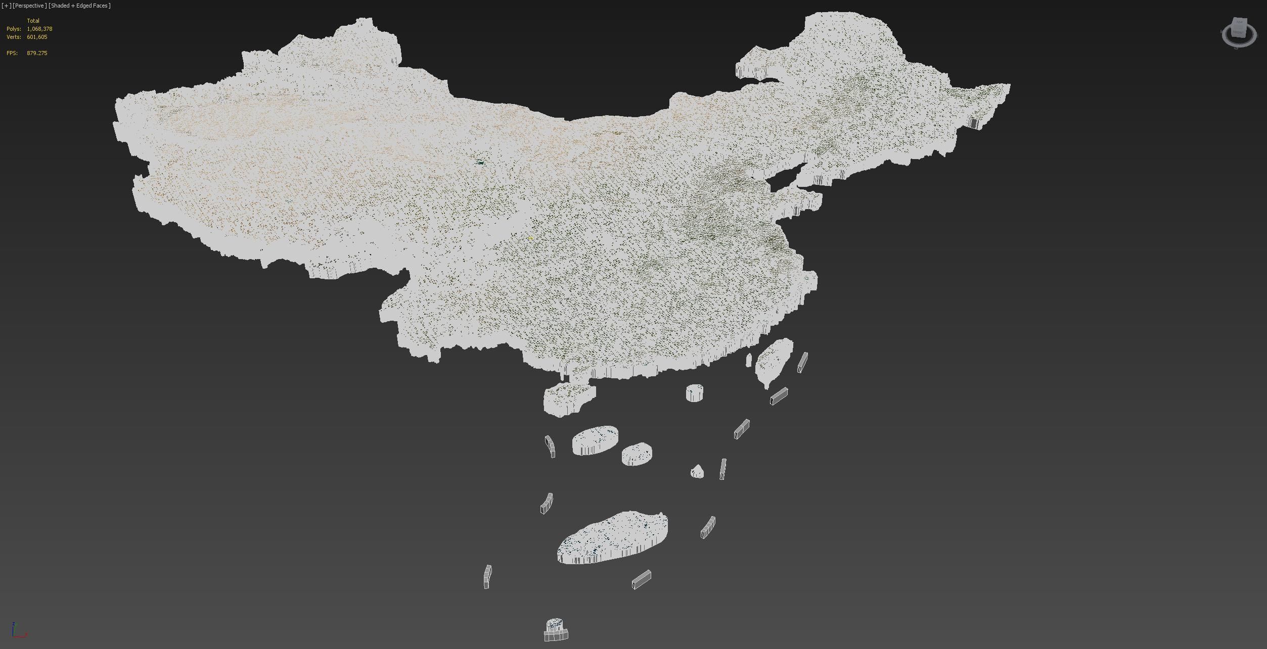 China map 3D model_5