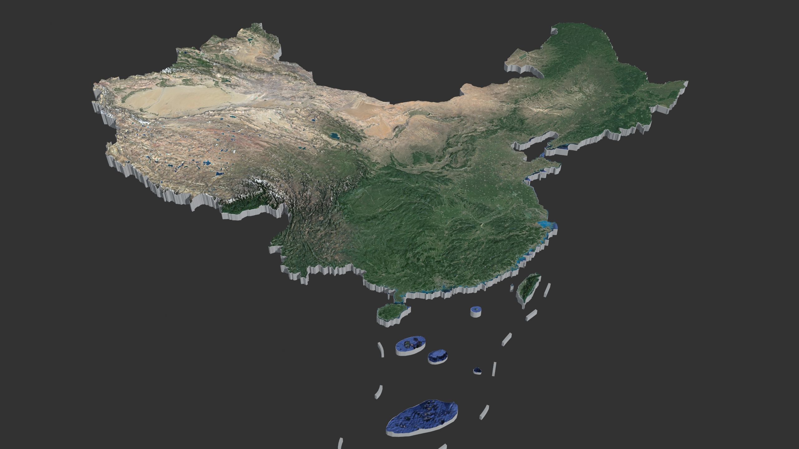 China map 3D model_1