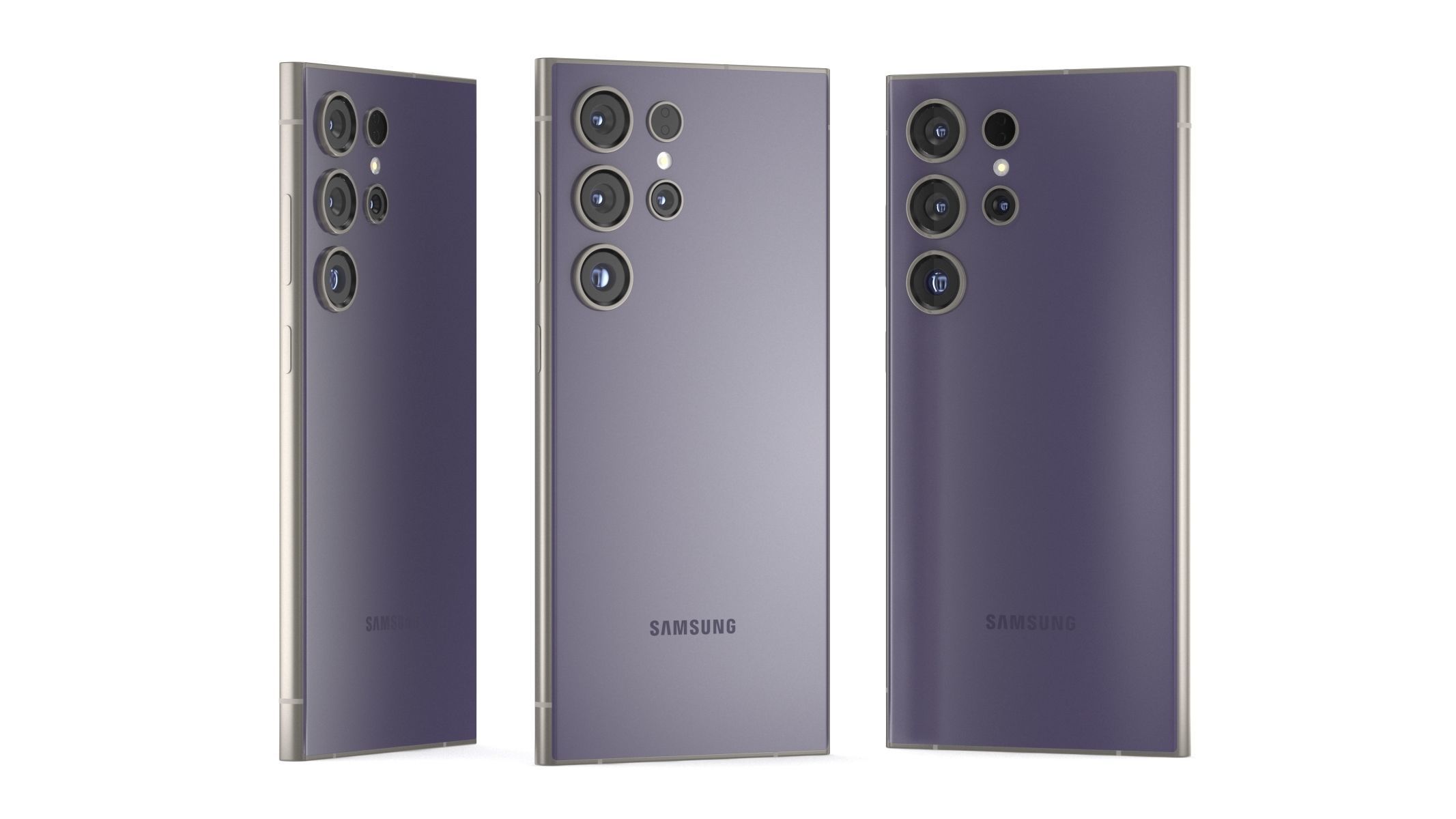 Samsung Galaxy S24 Ultra Titanium Violet 3D model_8