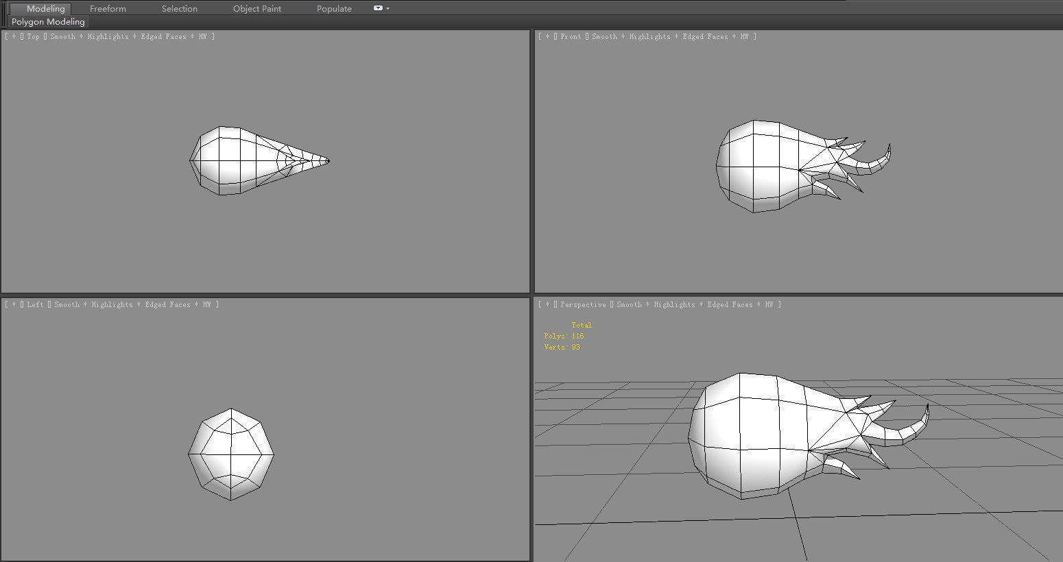 Spellcaster Skill - Poison ball - Game Skills - toxic  Low-poly 3D model_5