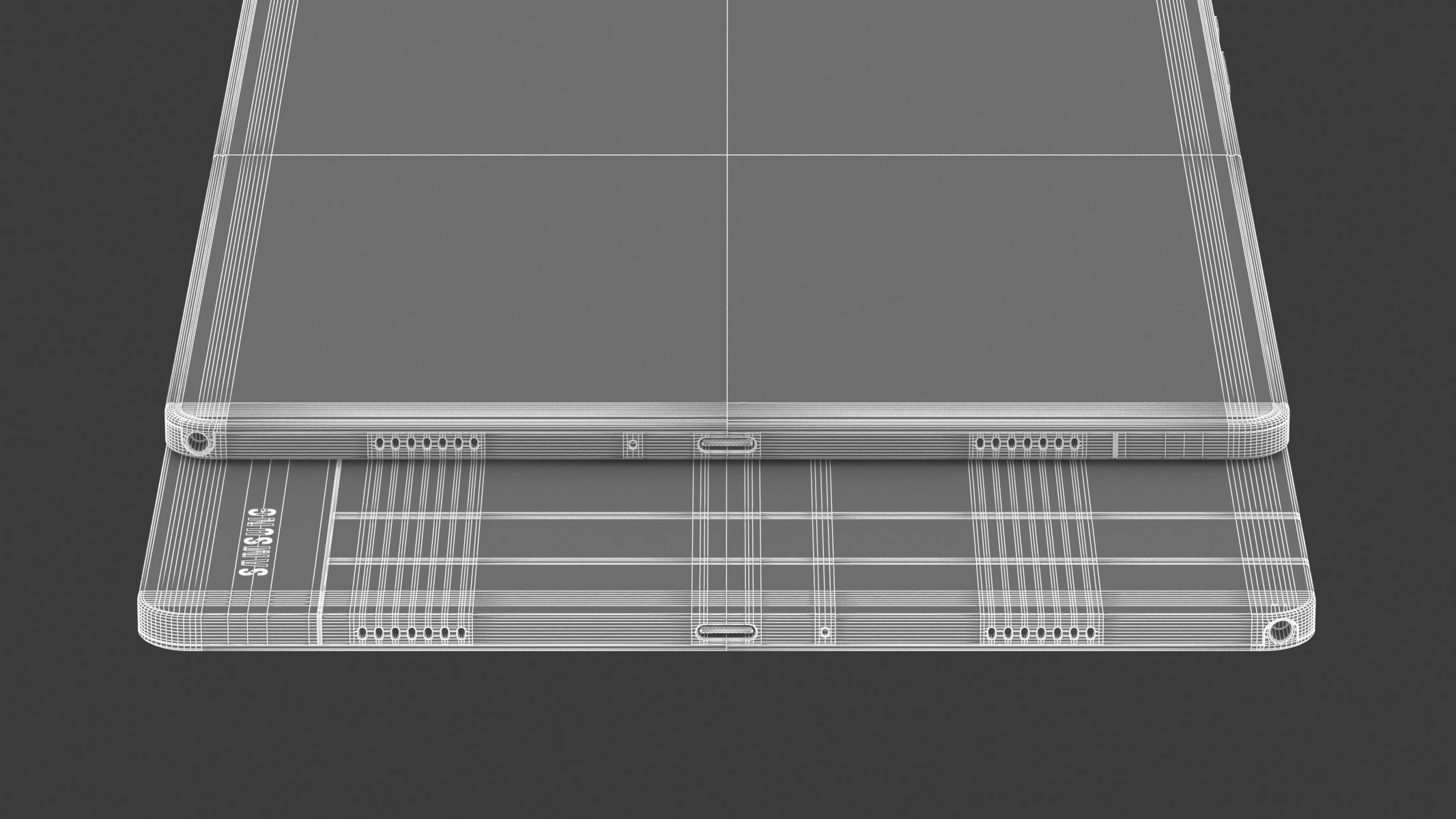 Samsung Galaxy Tab A9 Plus Charcoal Blue 3D model_38