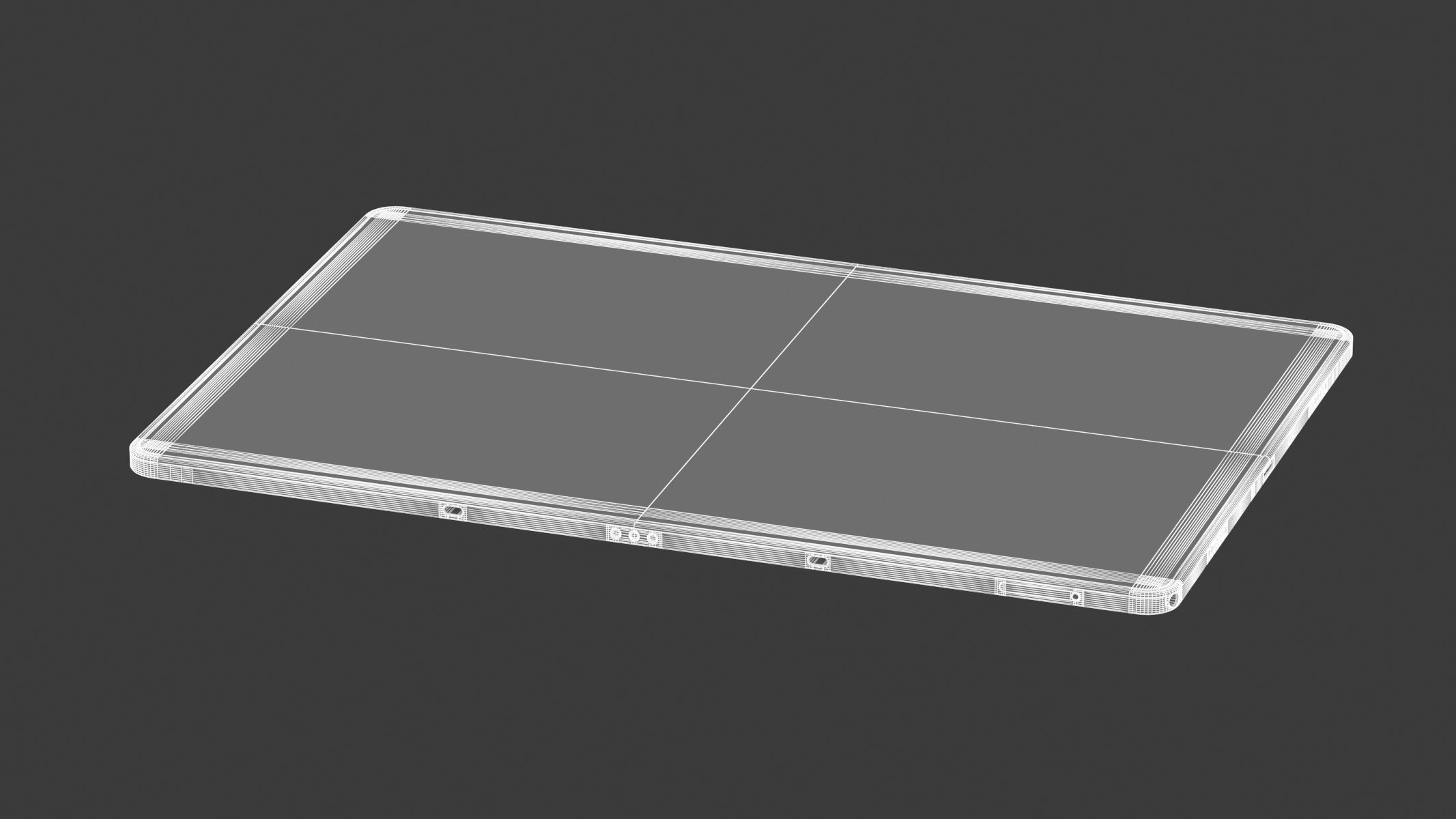 Samsung Galaxy Tab A9 Plus Charcoal Blue 3D model_29