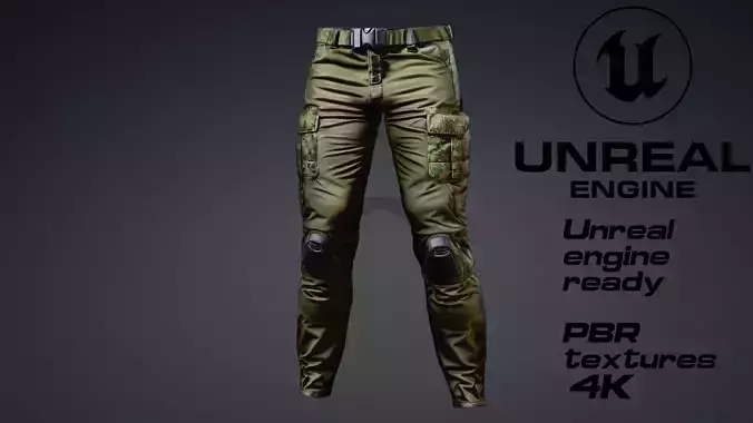Modern military Pants PBR 4k