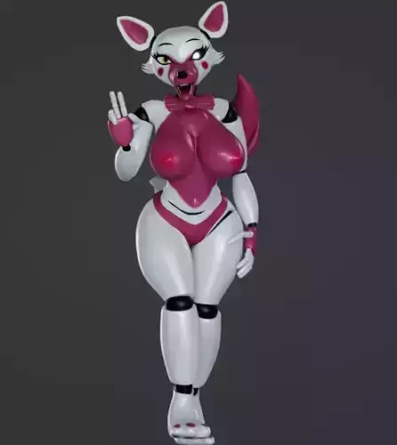 Mangle Fnaf 2 3D NSFW Low-poly 3D model
