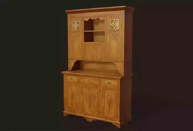 Vintage Cupboard - PBR Game Ready