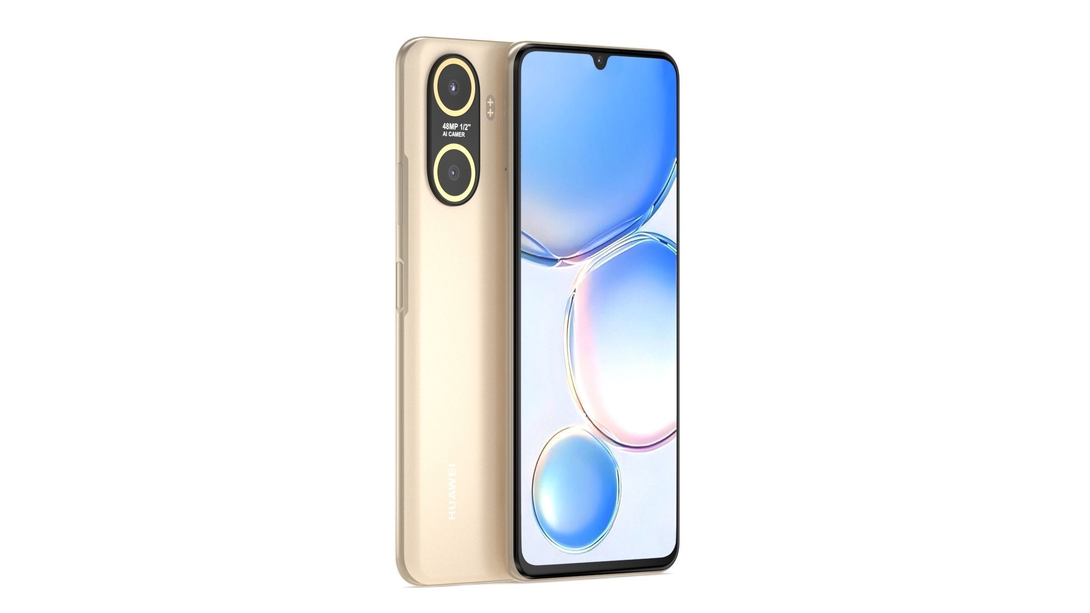 Huawei Enjoy 60 Gold 3D model_1