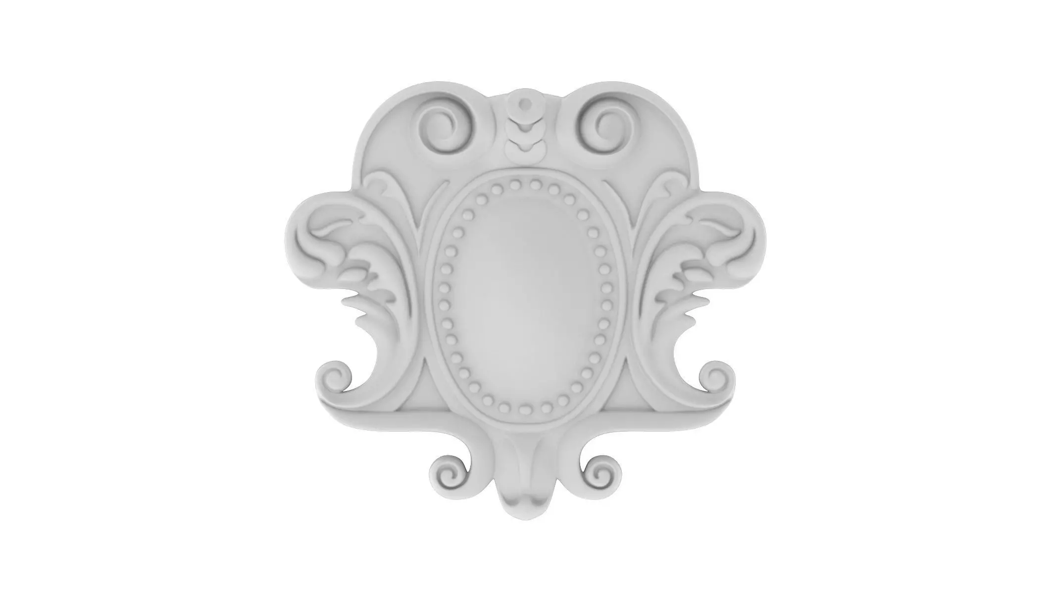 Cartouche Ornament 003 3D model_0