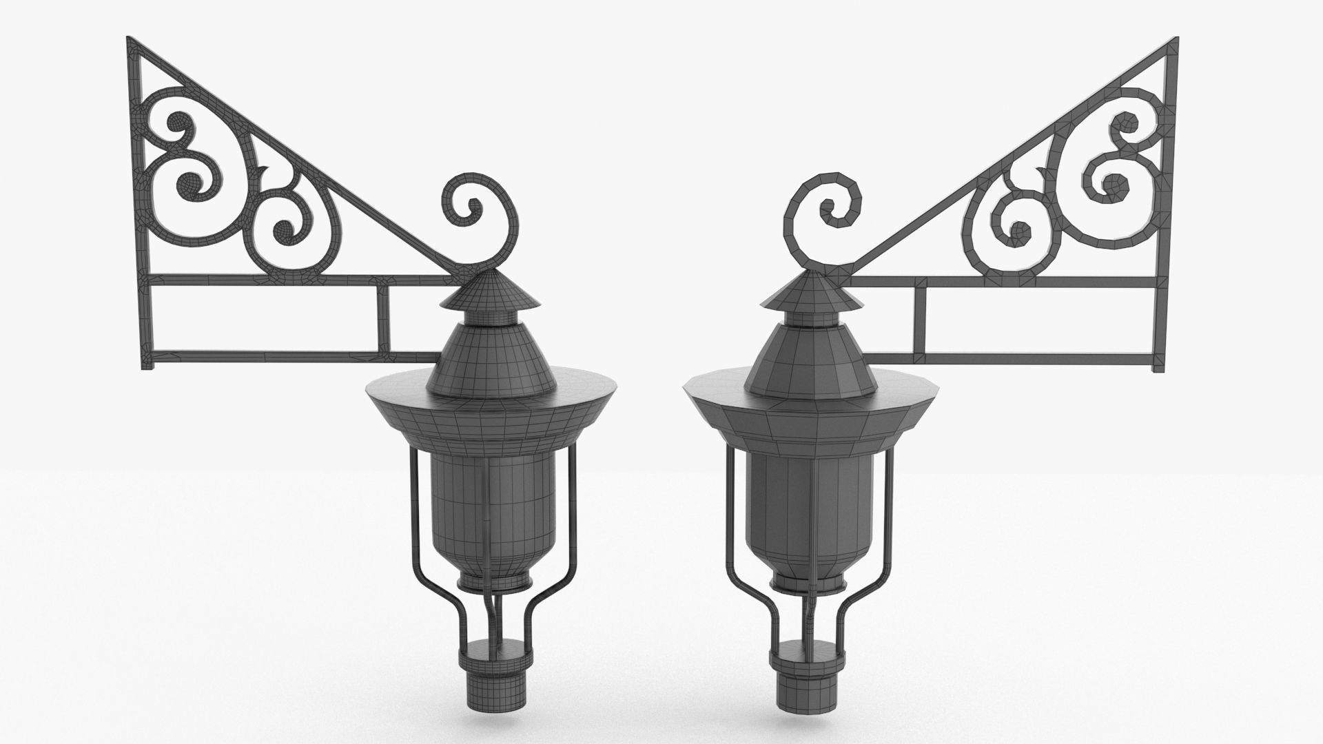 Street Light v5 Low-poly 3D model_13