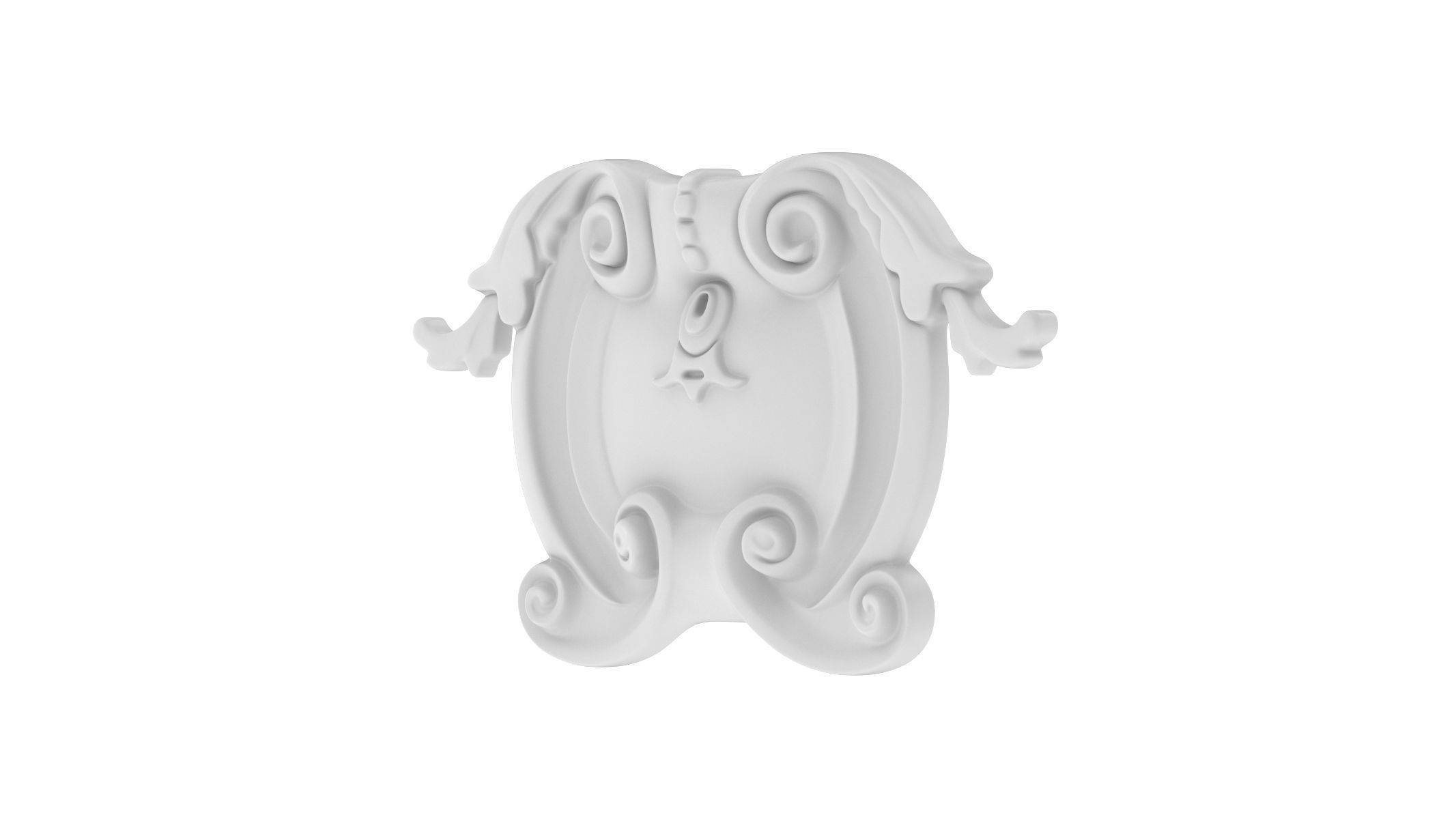 Cartouche Ornament 005 3D model_2